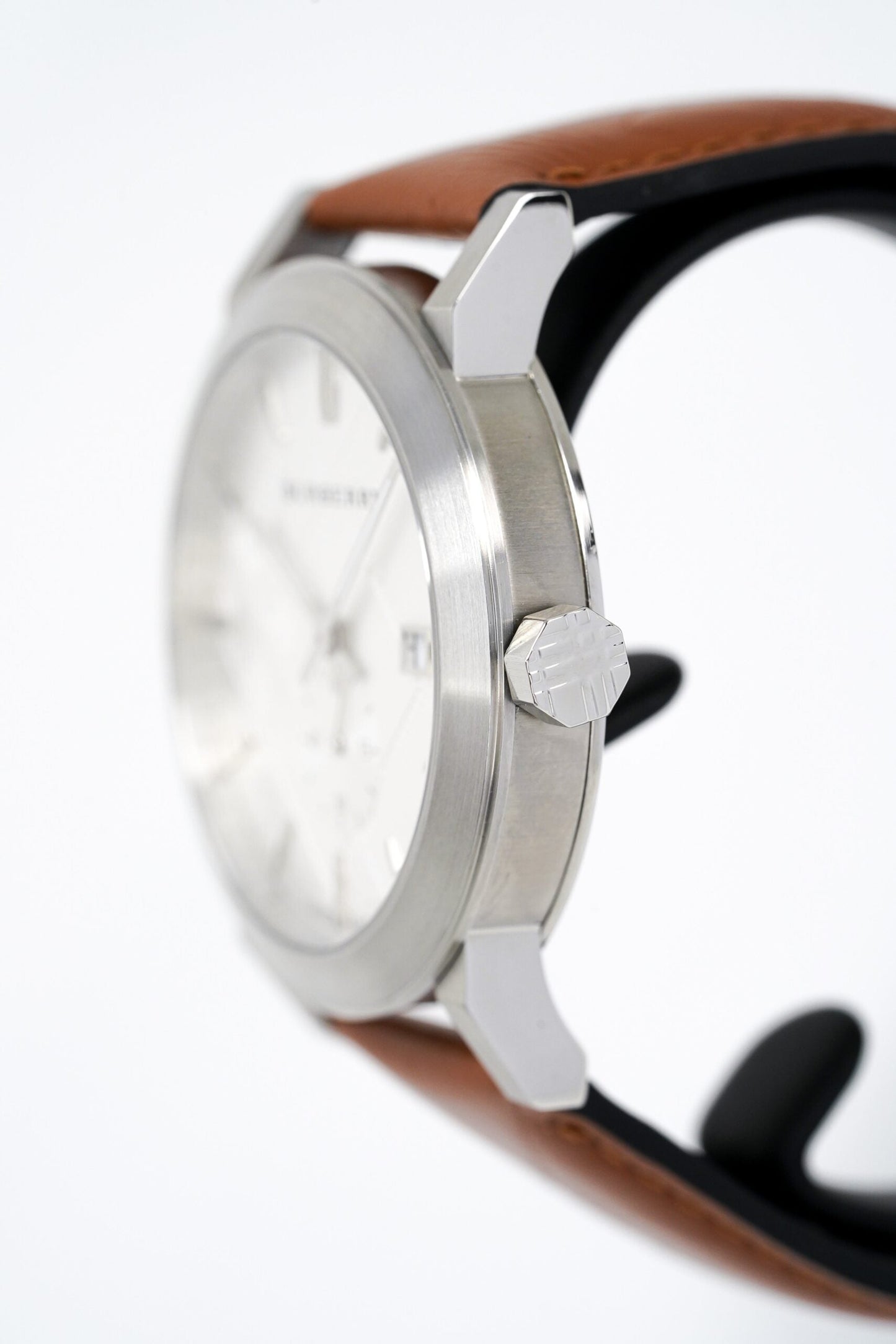 Burberry Mens Watch The City Silver Brown Bu9904