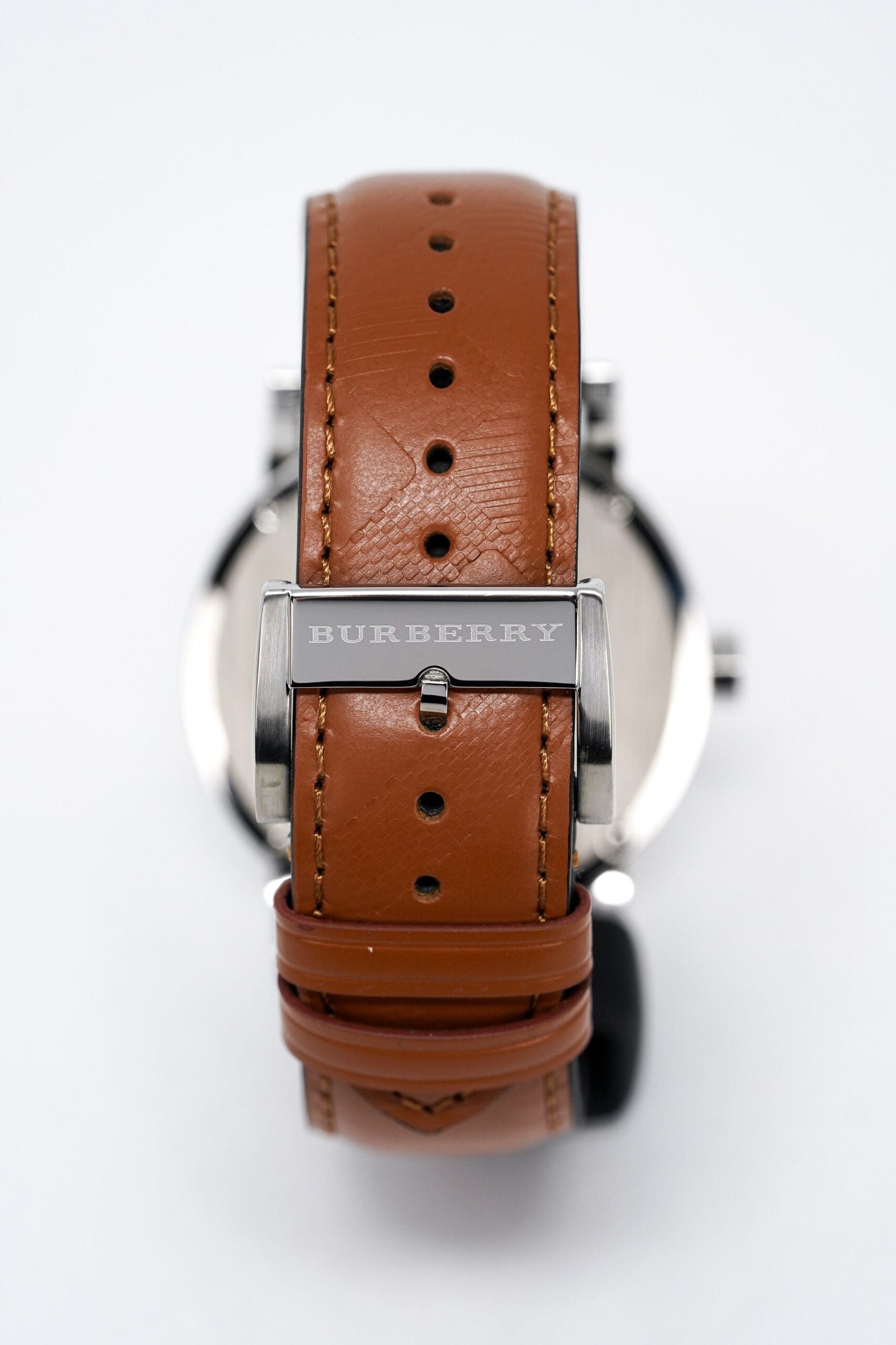 Burberry Mens Watch The City Silver Brown Bu9904