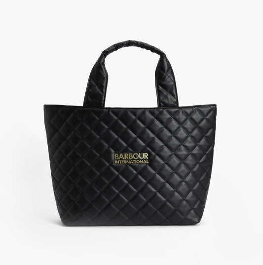 Barbour B.INTL BATTERSEA QUILTED Womens Mini Tote Bag Black