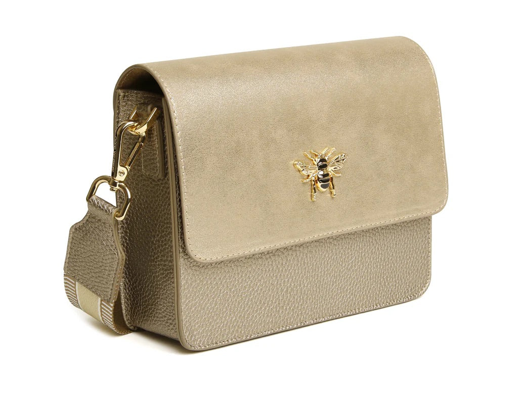 Alice Wheeler Highbury Crossbody Bag (Bronze, Teal & Leopard)