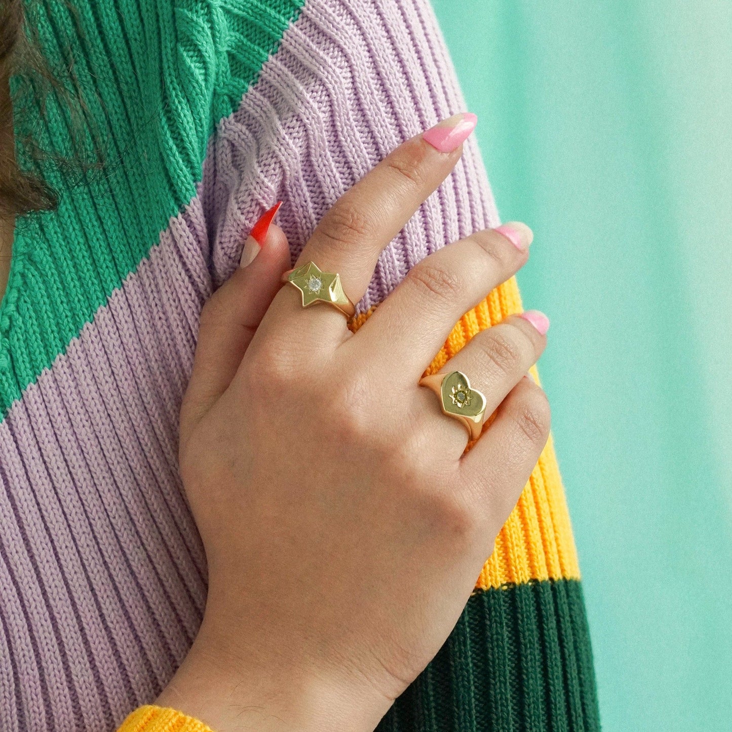 Shooting Star Signet Ring