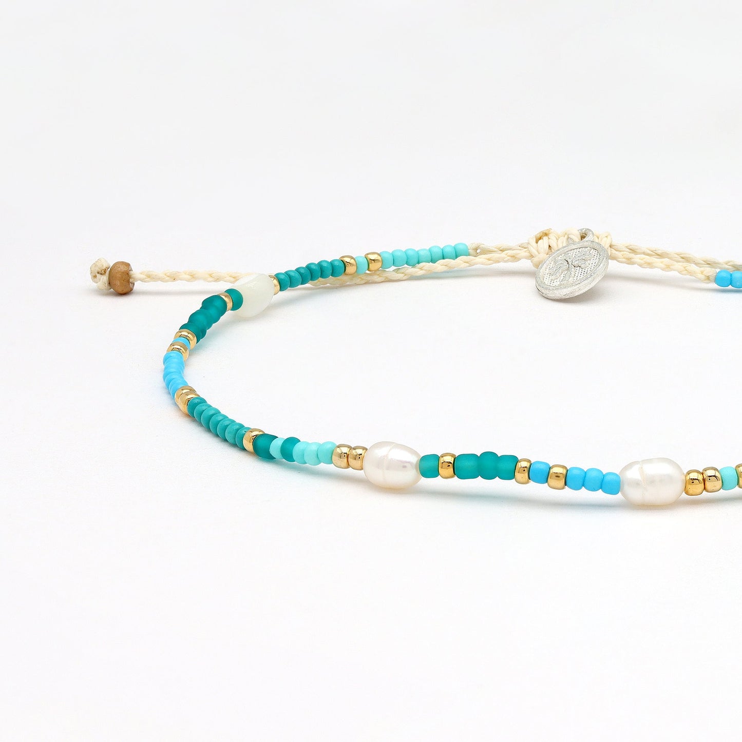 Giada Cinta Pearl Beaded Surf Anklet