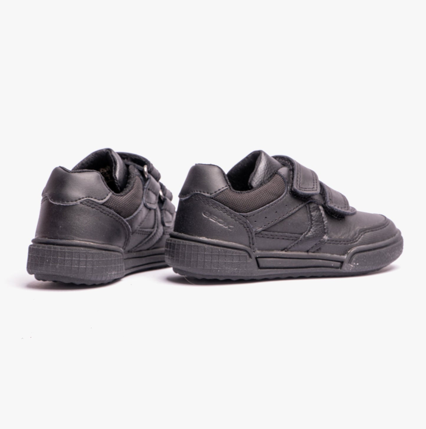 GEOX J POSEIDO BOY Kids Leather Sneakers Black