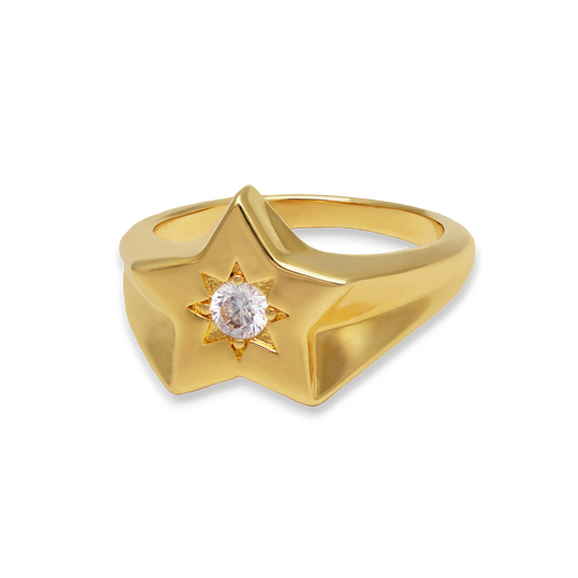Shooting Star Signet Ring