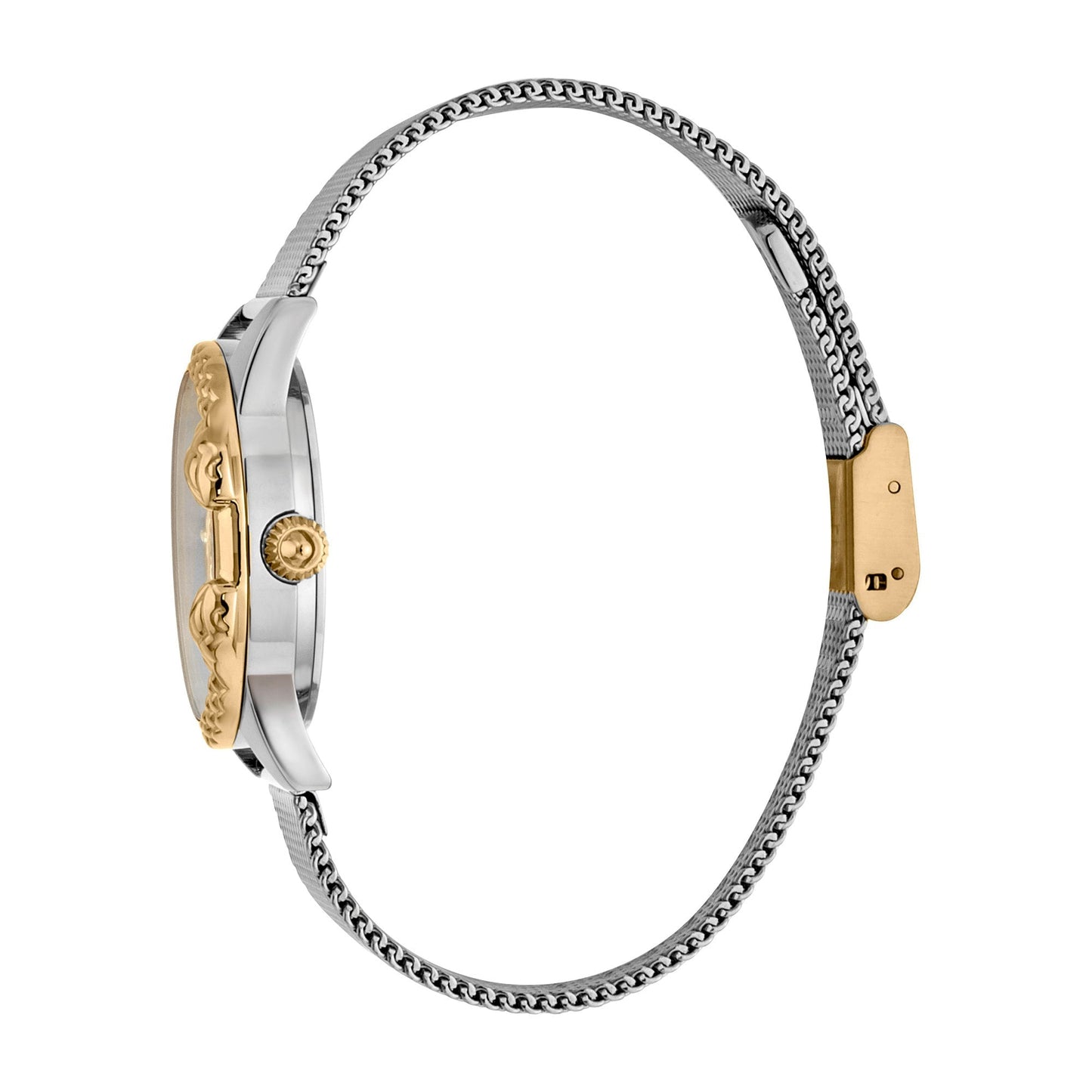Just Cavalli JC Giro Steel Silver Yellow Gold Serpente Zircons