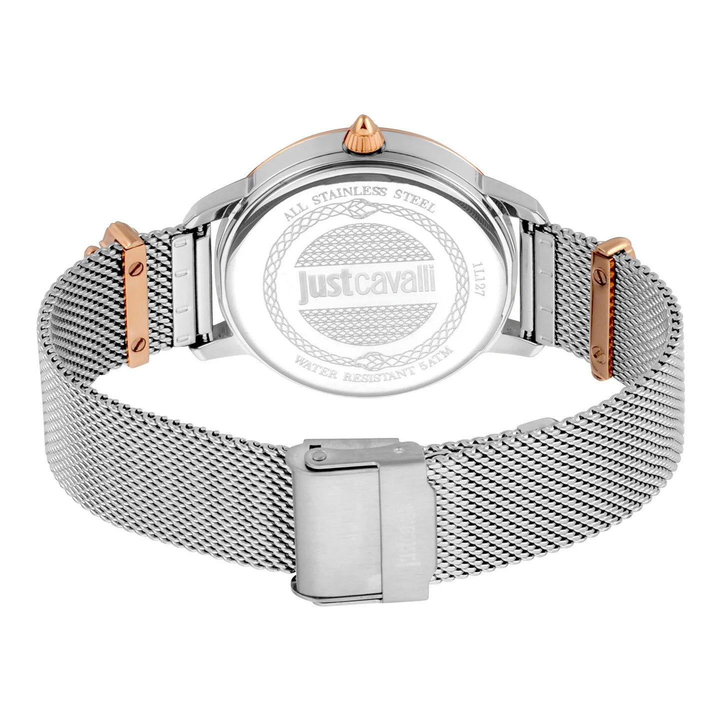 Just Cavalli Just per me Steel Rose Gold TwoTone Zebra Glitter