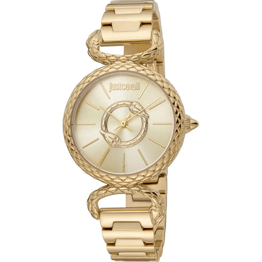 Just Cavalli Snake Inside Gold Champagne