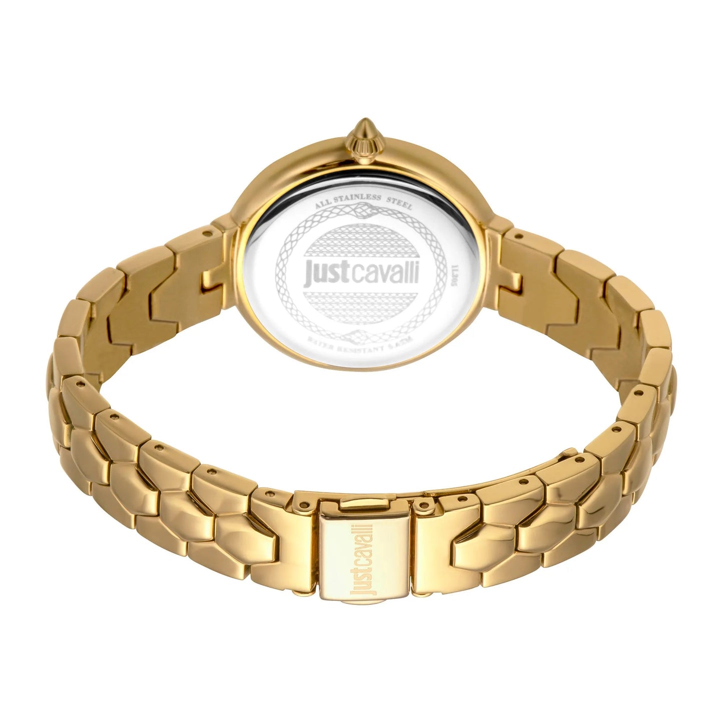 Just Cavalli Snake Creazione Yellow Gold Green