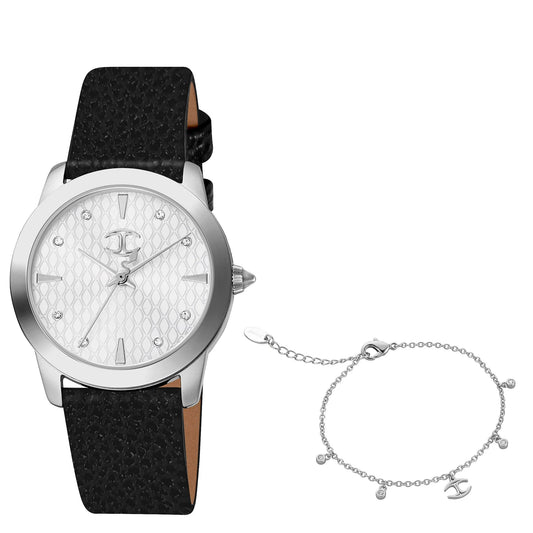 Just Cavalli Glam Creazione Leather Black