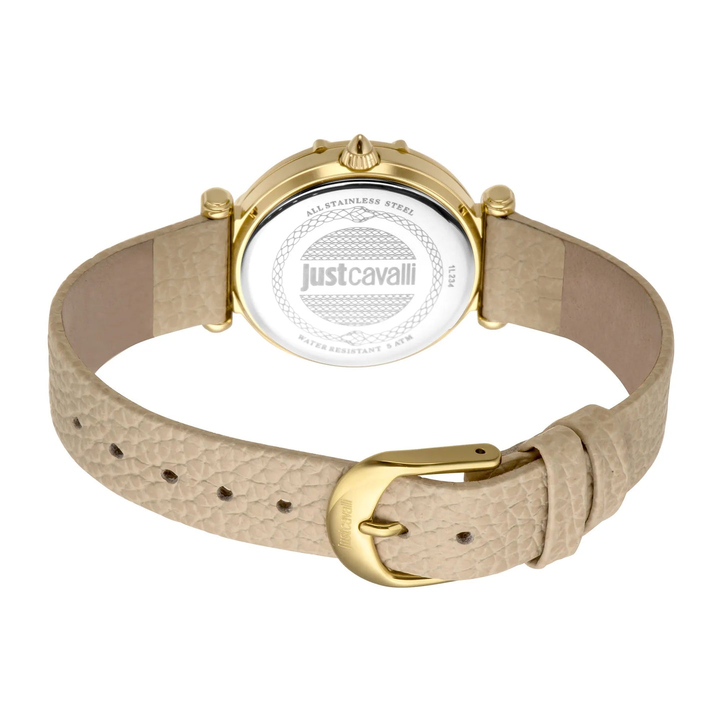 Just Cavalli JC Trama 2 Leather Beige Gold