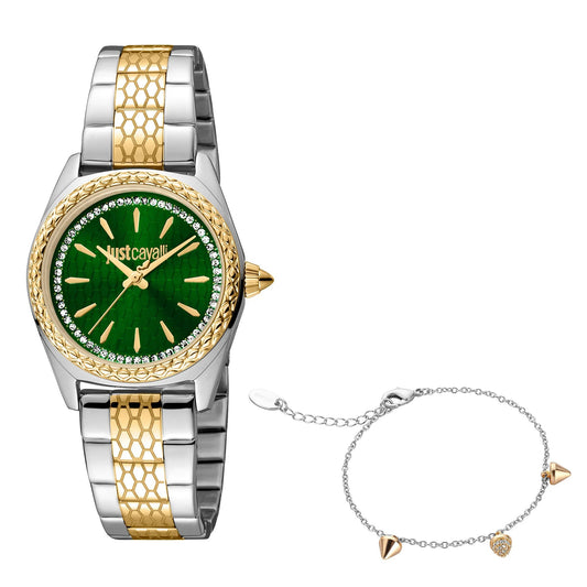 Just Cavalli Fashion Glam Two Tones Green