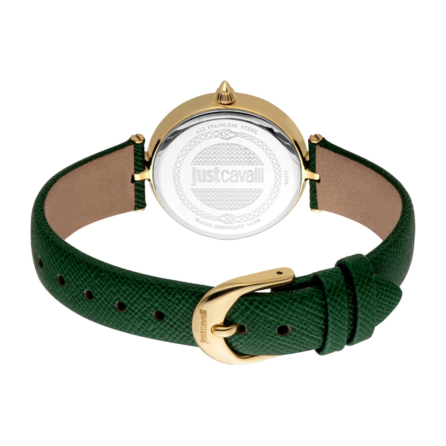Just Cavalli Donna Leopardo Leather Green YG