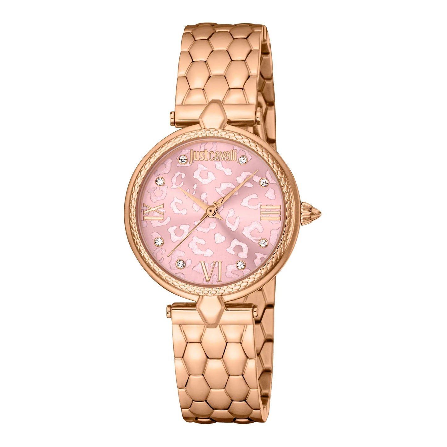 Just Cavalli Donna Leopardo Rose Gold Pink