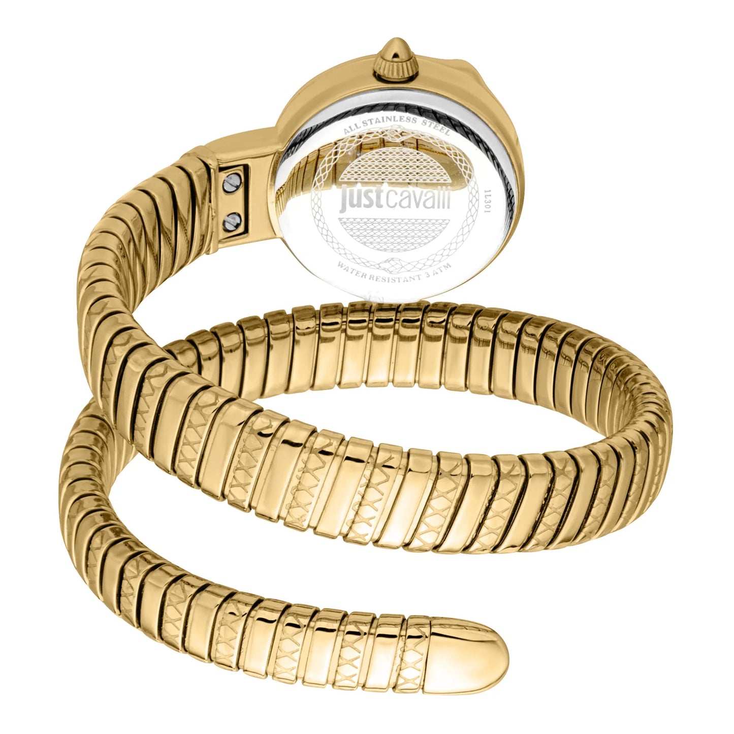 Just Cavalli Cerchio Snake Yellow Gold Bottle Green