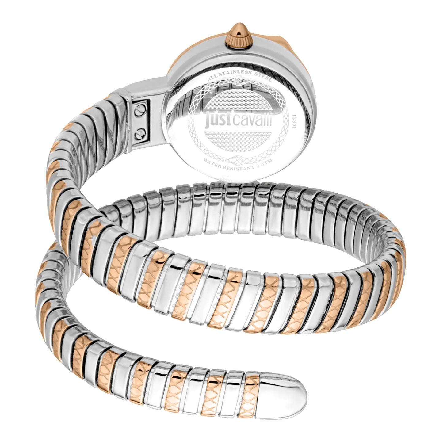 Just Cavalli Cerchio Snake Two Tones RG Silver Grey