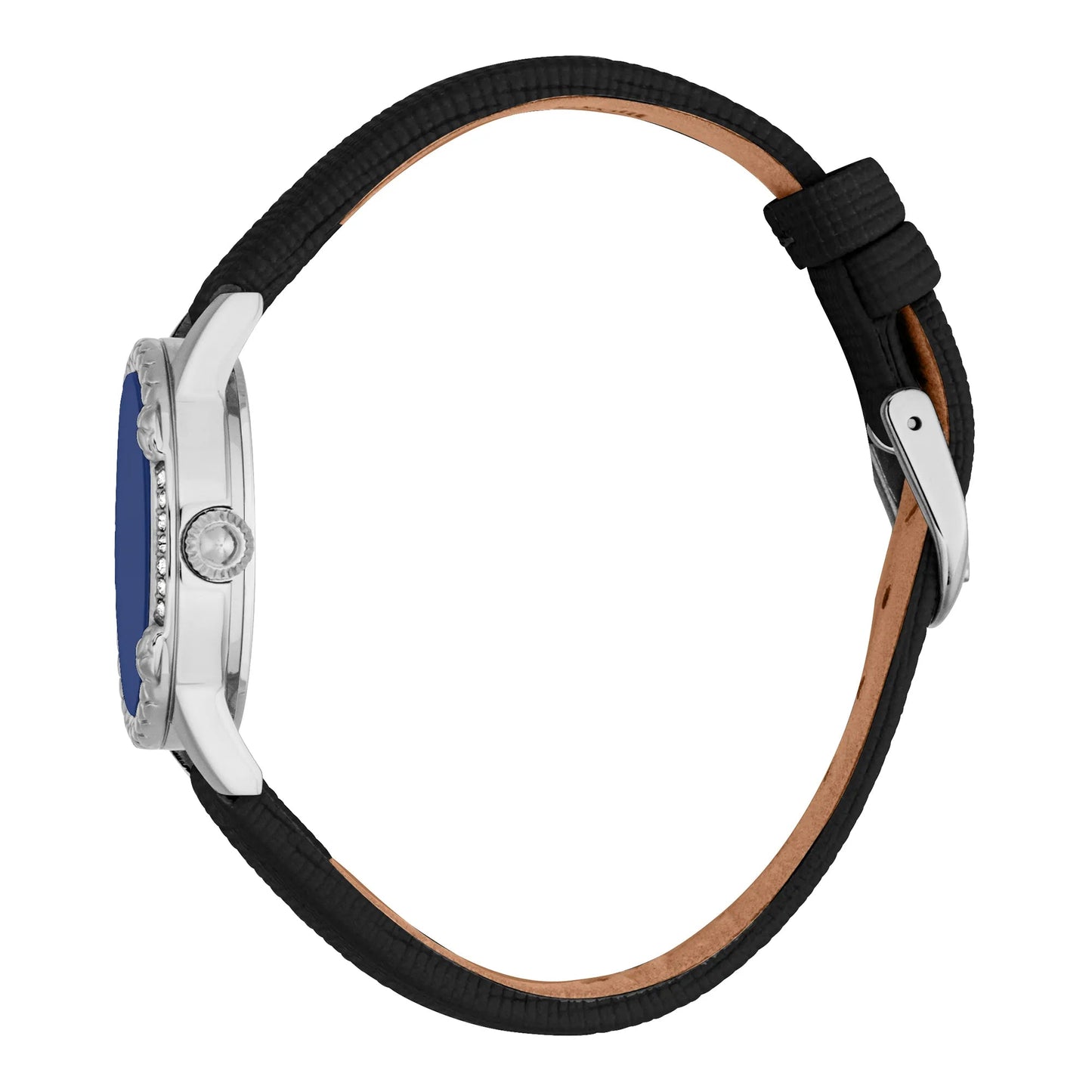 Just Cavalli Fiorenza Snake Leather Black Silver Blue