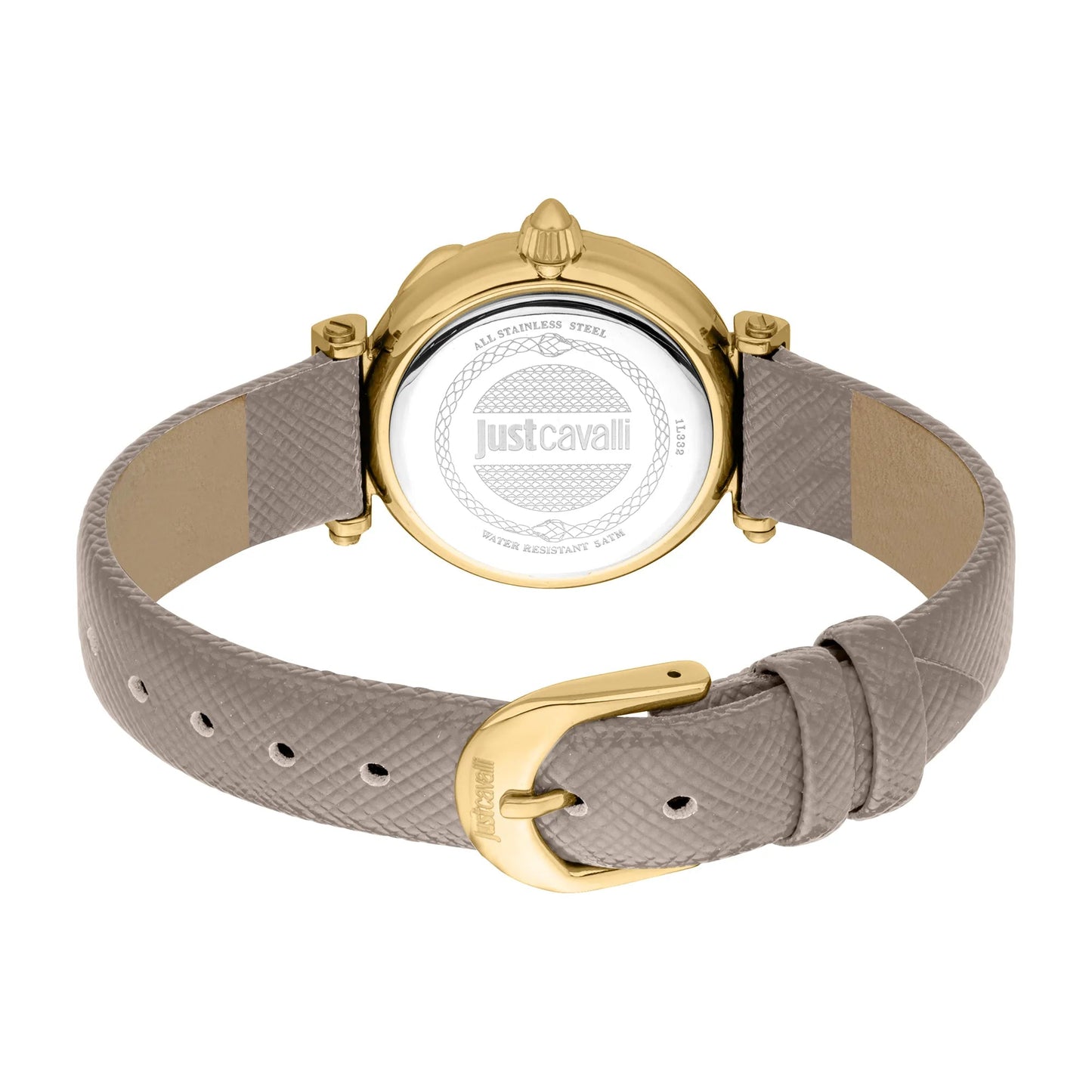 Just Cavalli Curiosa Leather Grey Gold