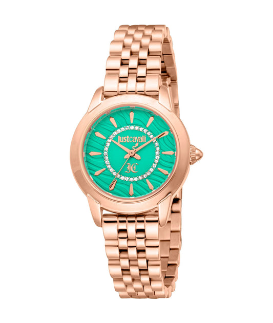 Just Cavalli Allegra Rose Gold Turquoise