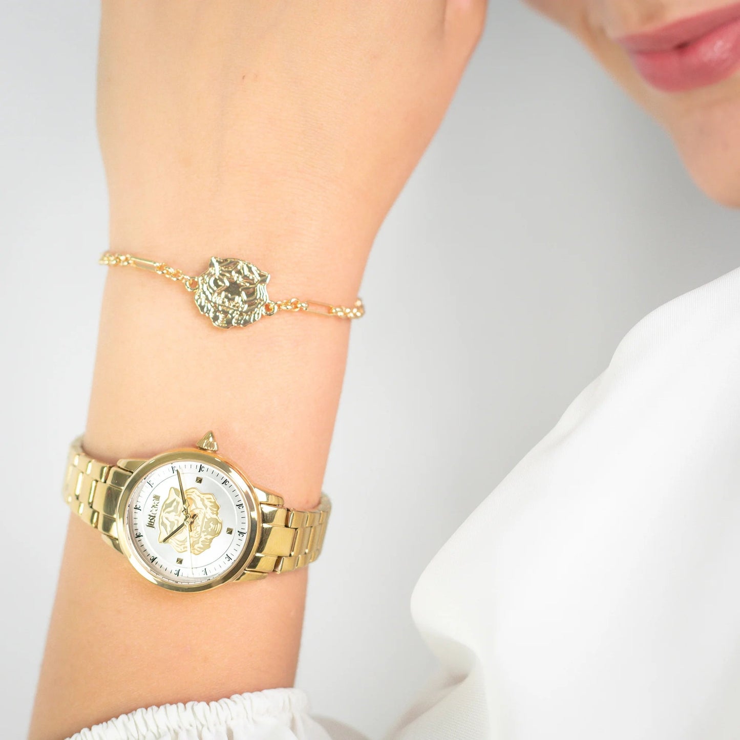 Just Cavalli Dolce Yellow Gold Silver