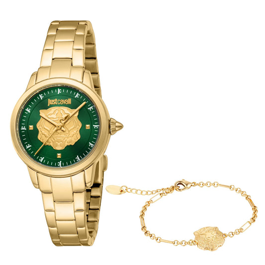 Just Cavalli Dolce Yellow Gold Green