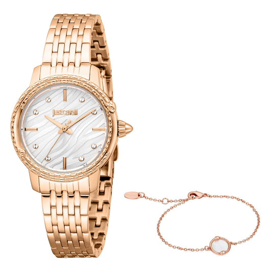 Just Cavalli Euforia Snake Rose Gold Silver