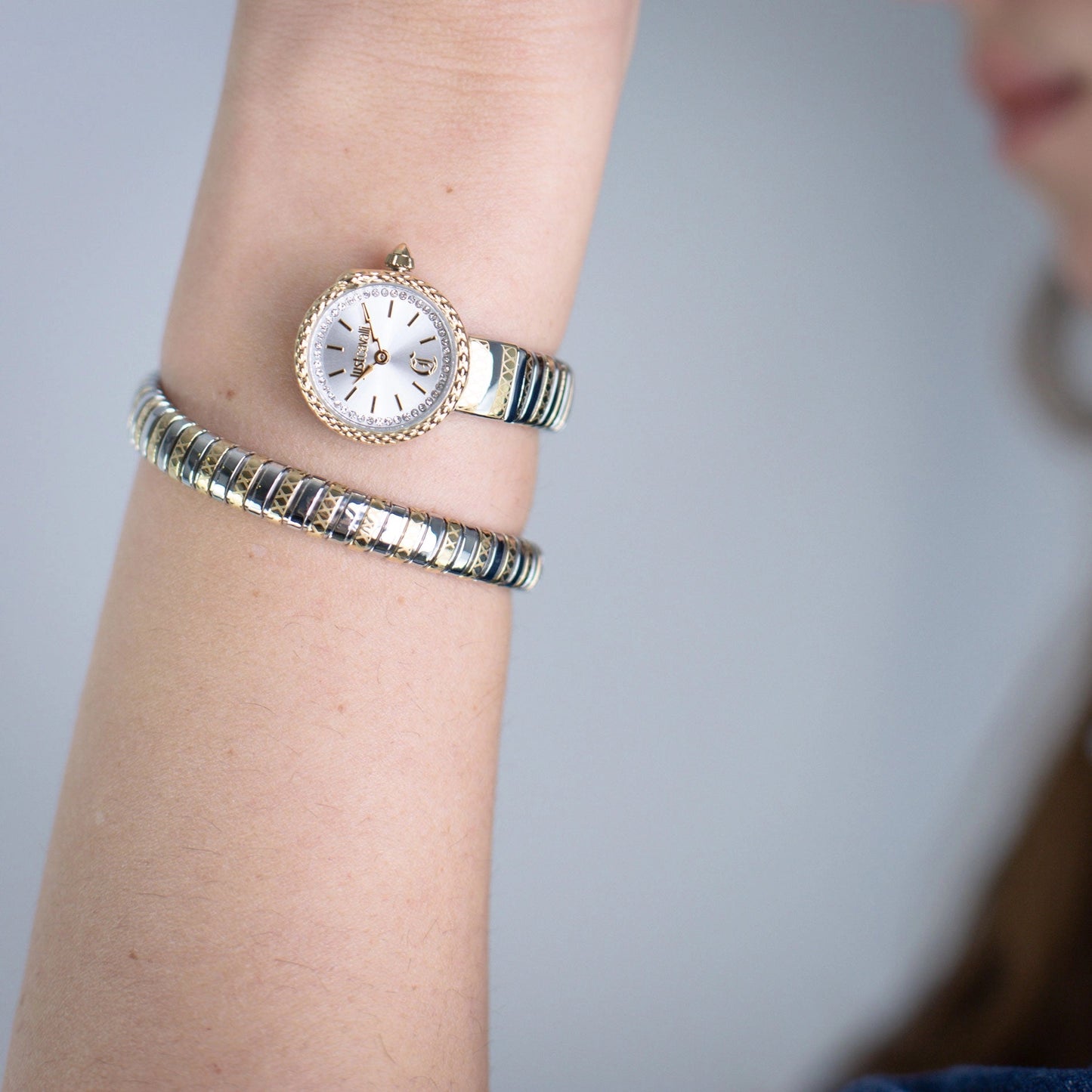 Just Cavalli Sirena Silver Yellow Gold