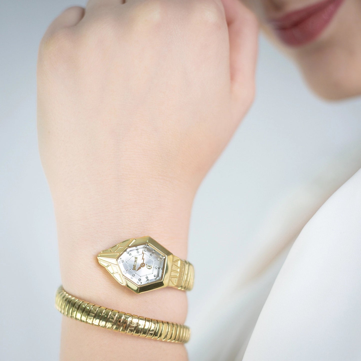 Just Cavalli Gemma Yellow Gold Silver