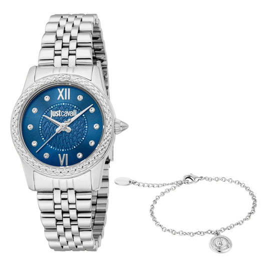 Just Cavalli Sublime Animalier Silver Blue