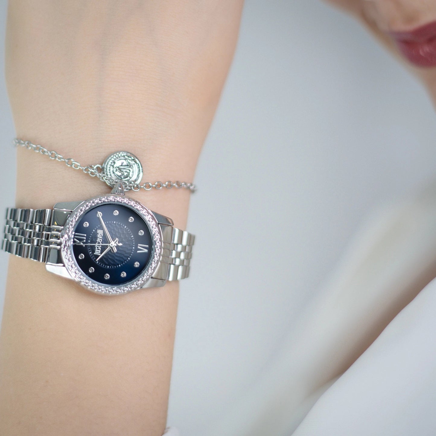 Just Cavalli Sublime Animalier Silver Blue