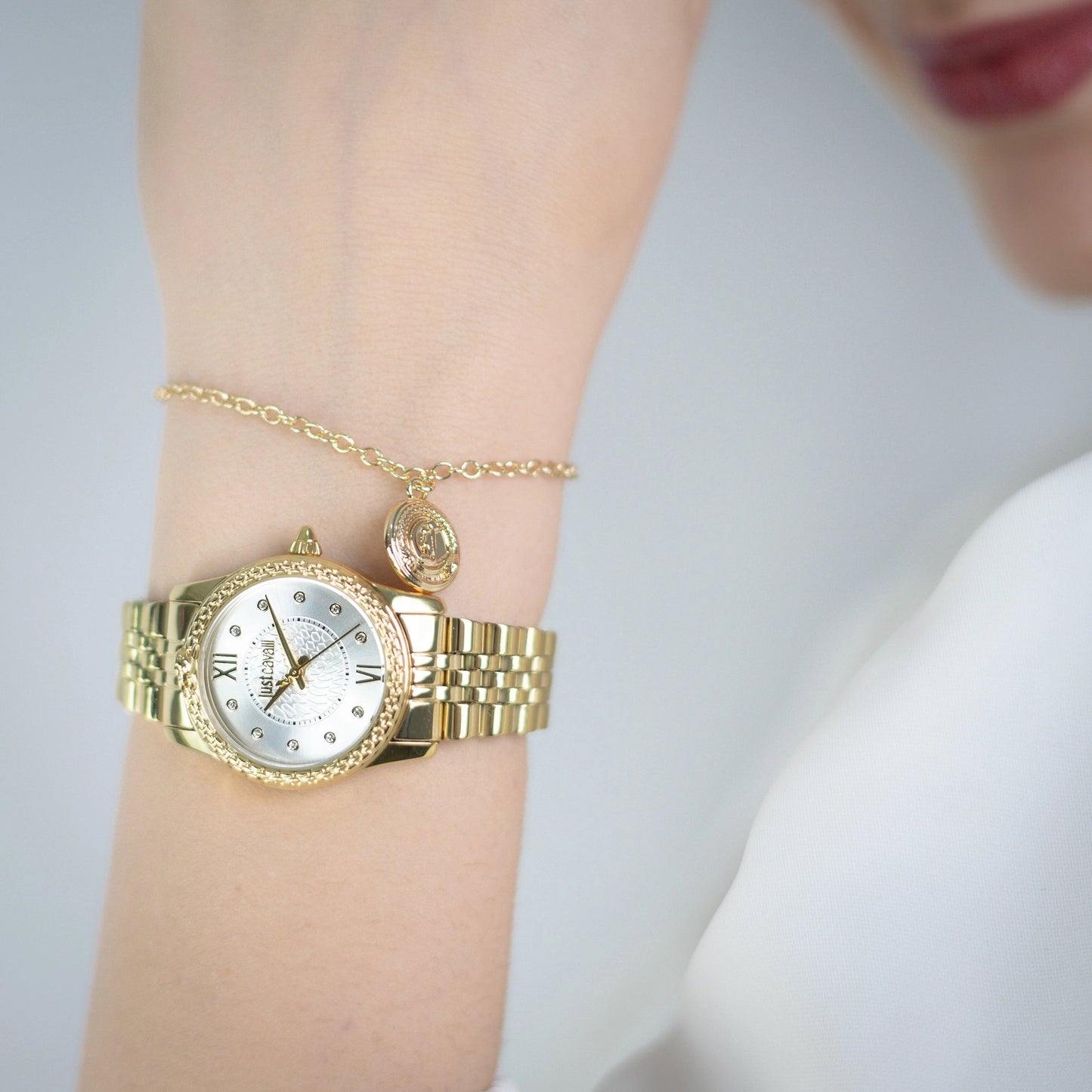 Just Cavalli Sublime Animalier Yellow Gold Silver