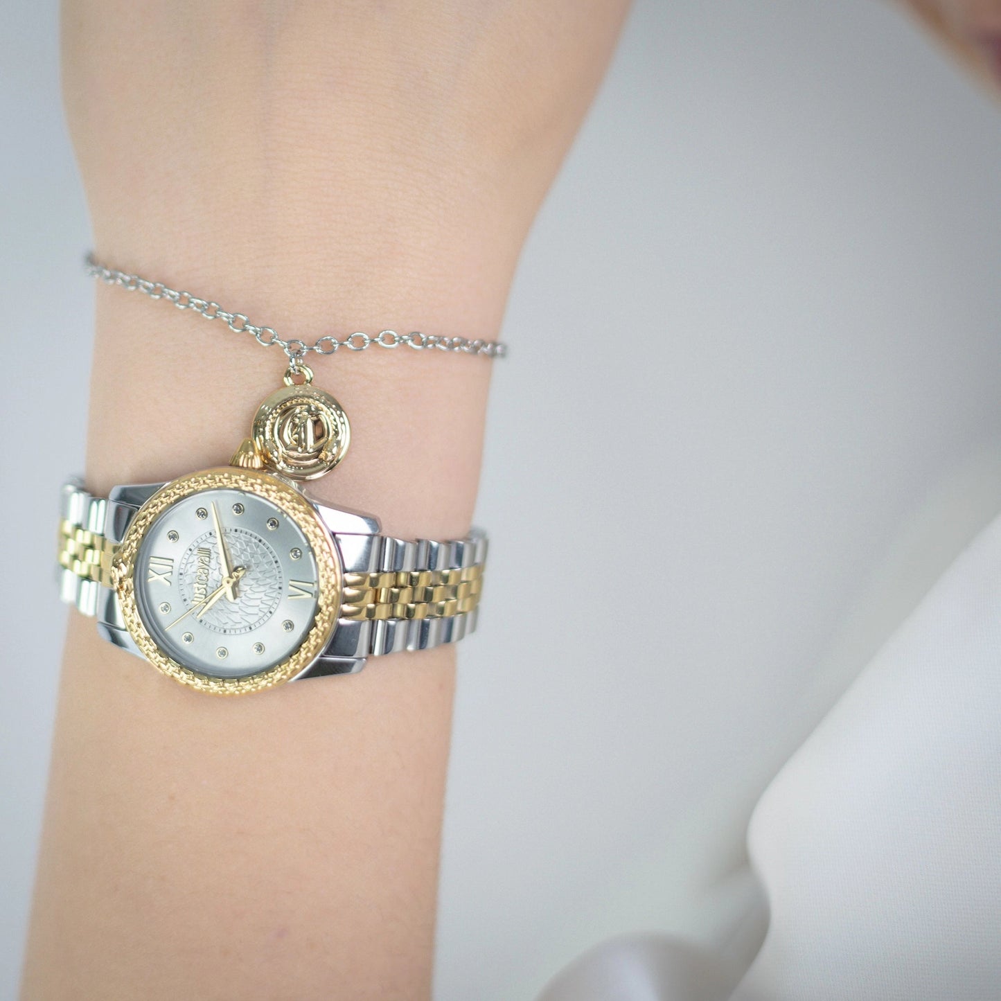 Just Cavalli Sublime Animalier Two Tones YG Silver