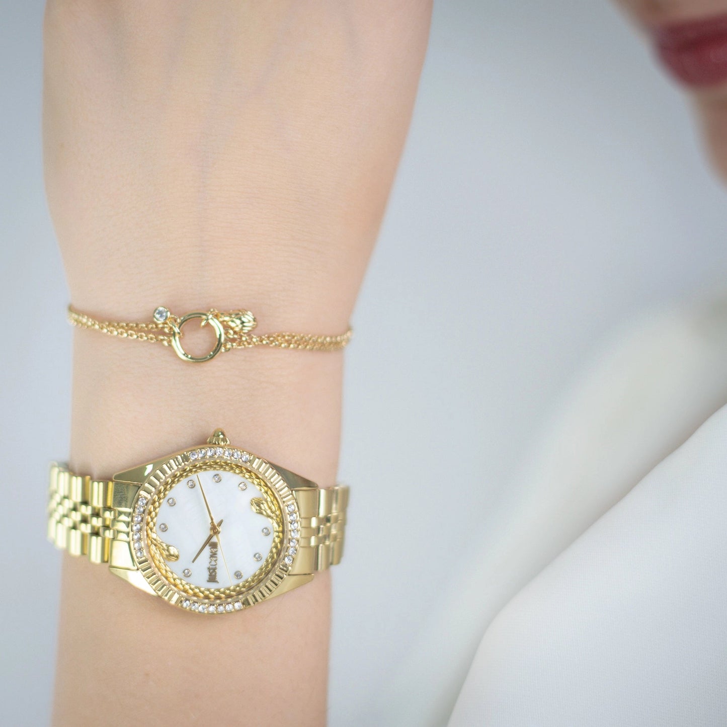 Just Cavalli Vittoria Glam Yellow Gold MOP
