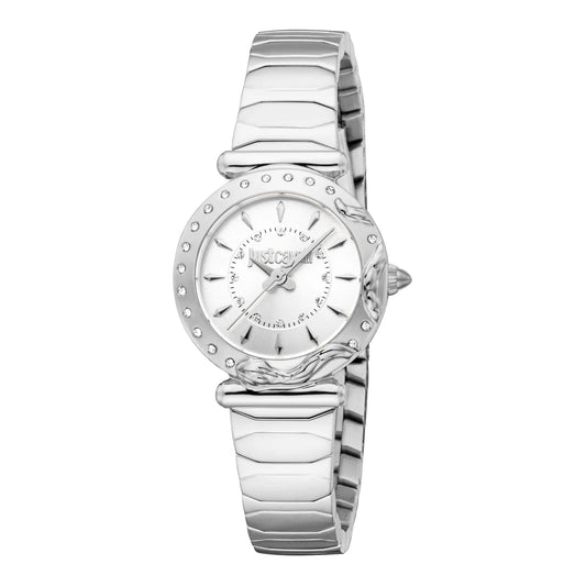 Just Cavalli Stella Snake Silver