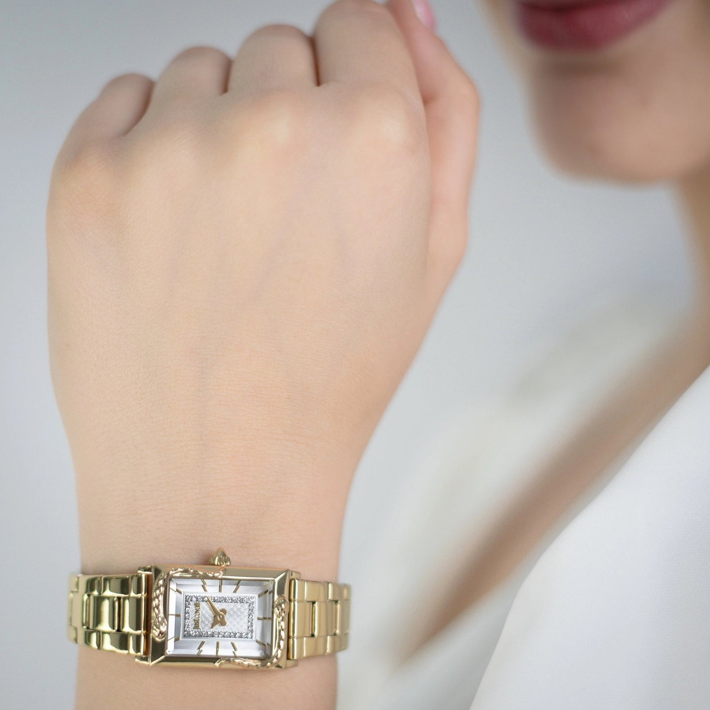 Just Cavalli Dolcezza Snake Yellow Gold Silver
