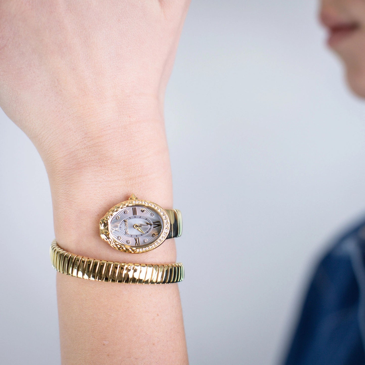Just Cavalli Fiore Yellow Gold Silver