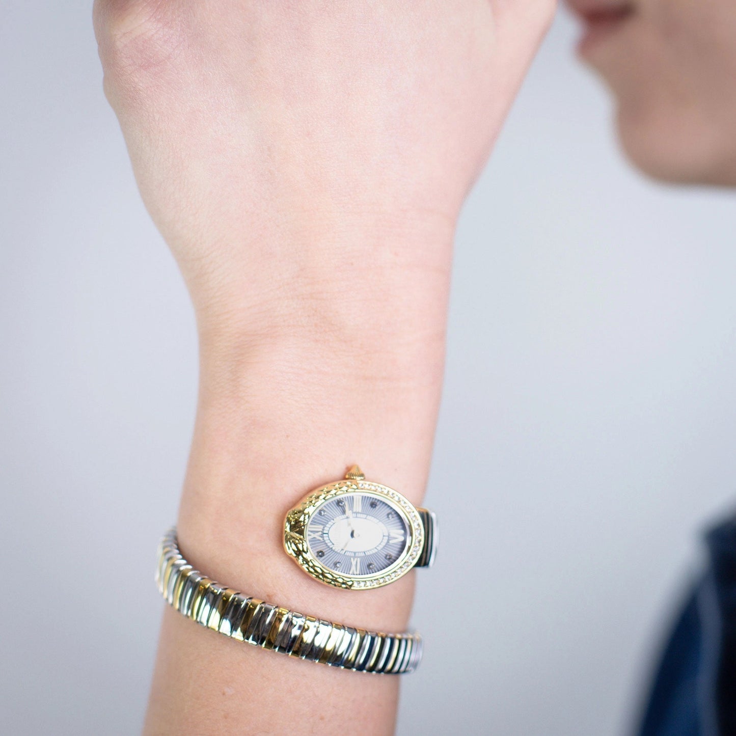 Just Cavalli Fiore Silver Yellow Gold