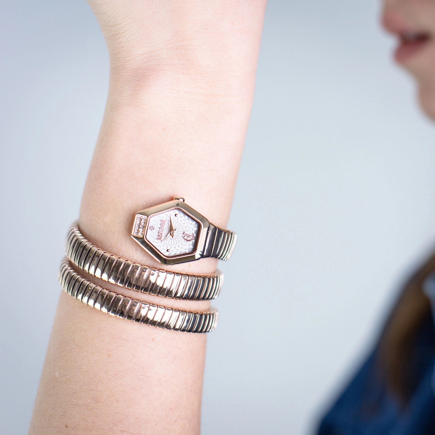 Just Cavalli Romina Rose Gold Silver