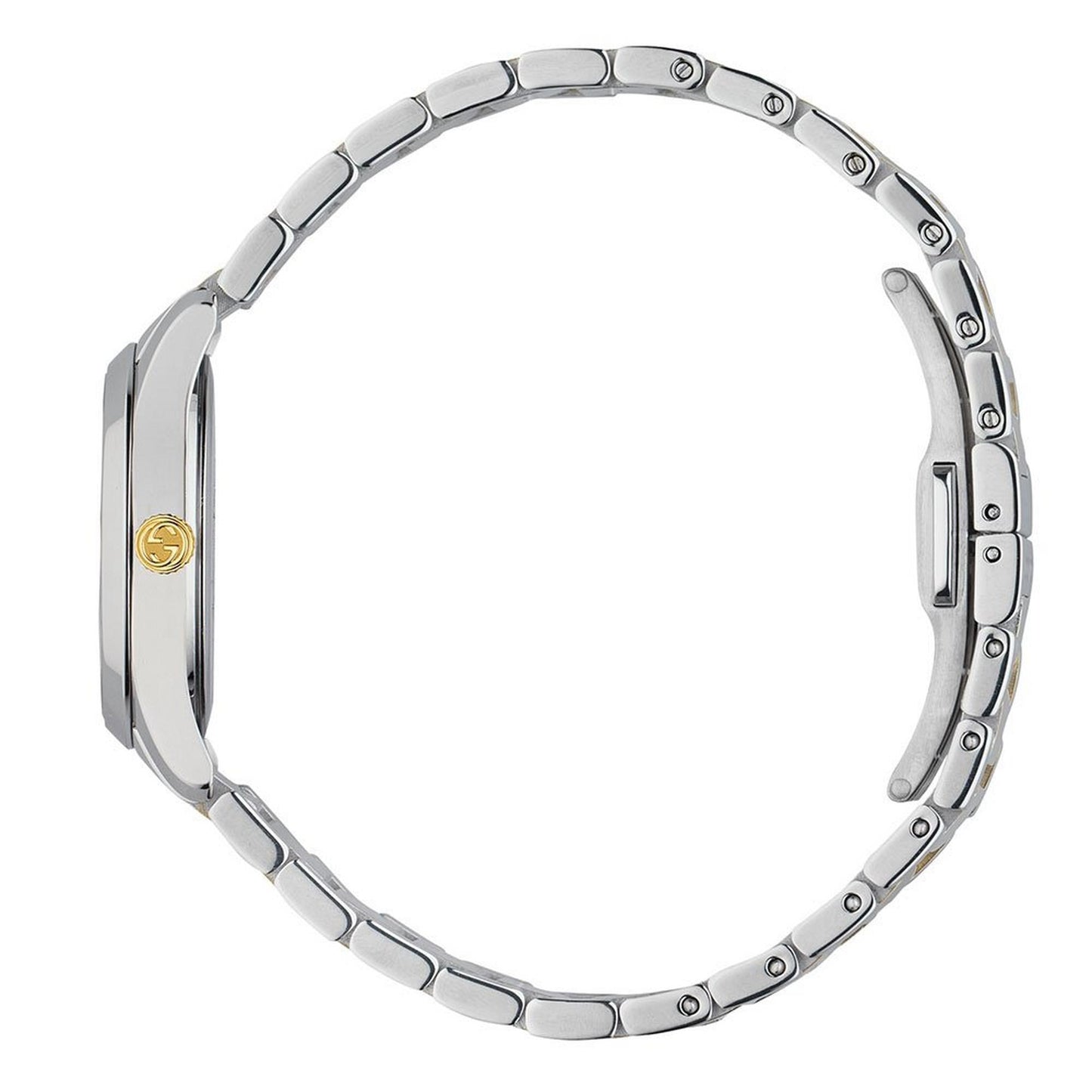 Gucci G Timeless Mystic Cat Steel And Gold Pvd Ladies Watch Ya126596