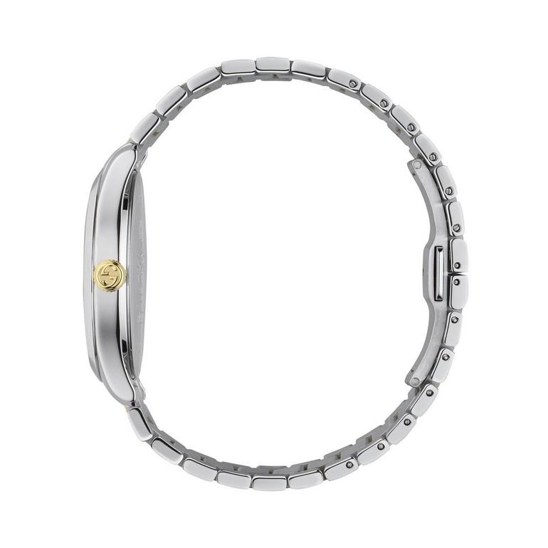 Gucci G Timeless Snake Steel And Gold Pvd Mens Watch Ya1264075