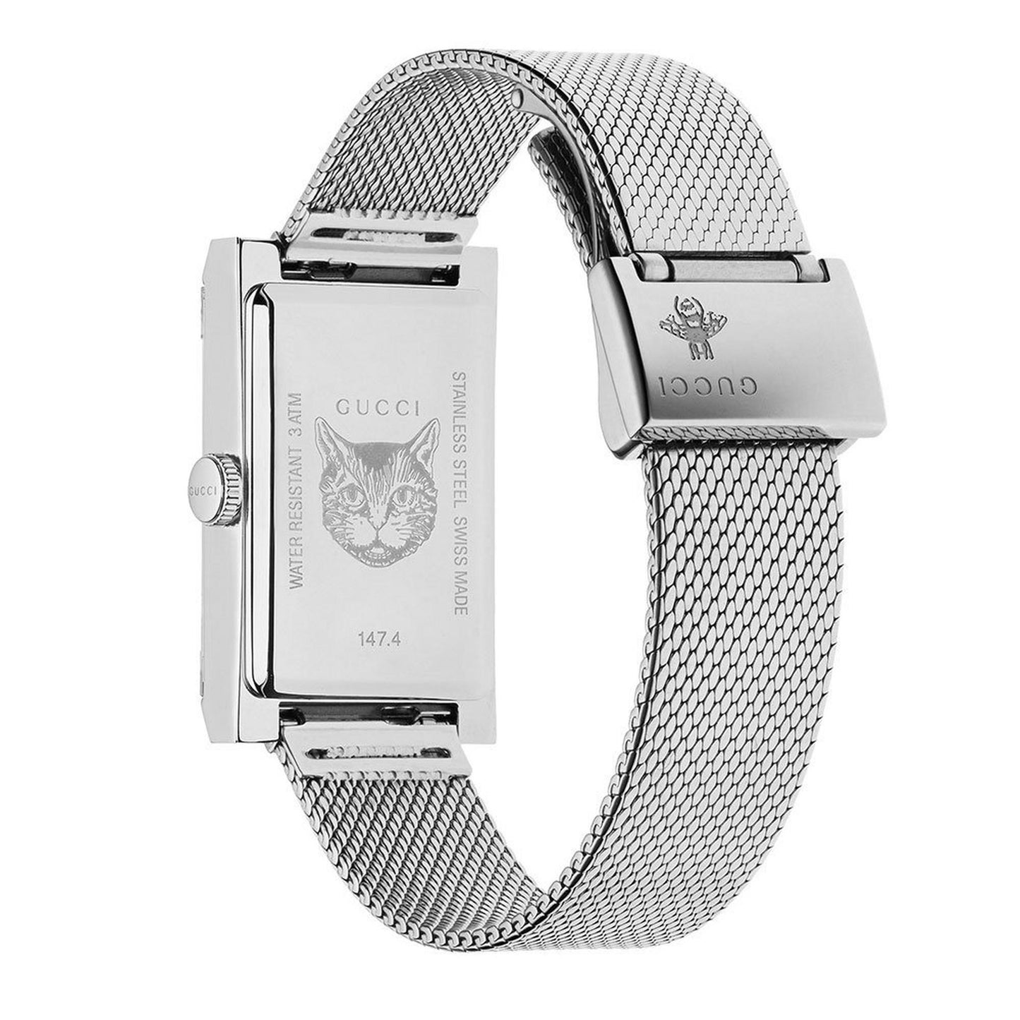 Gucci G Frame Stripe Ladies Watch Ya147401