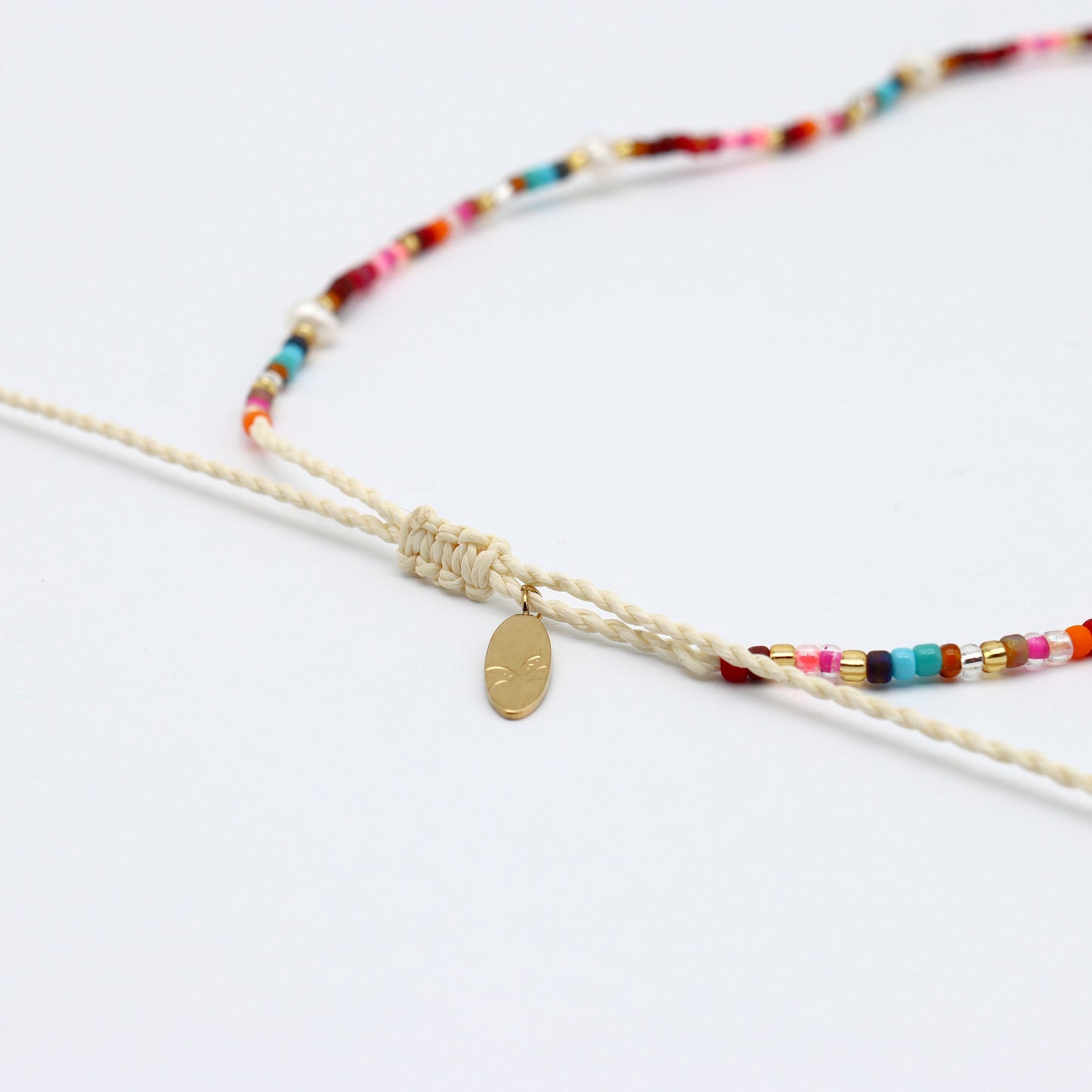 Merah Dainty Beaded Necklace