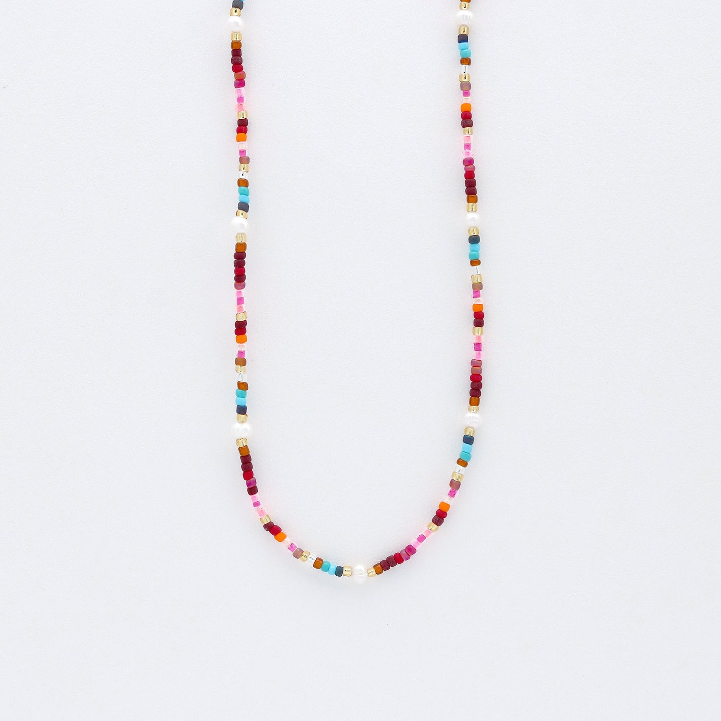 Merah Dainty Beaded Necklace