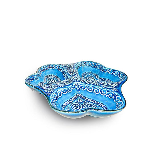 3-in-1 Snack&Dip Bowl Combination, Heart, Blue-0