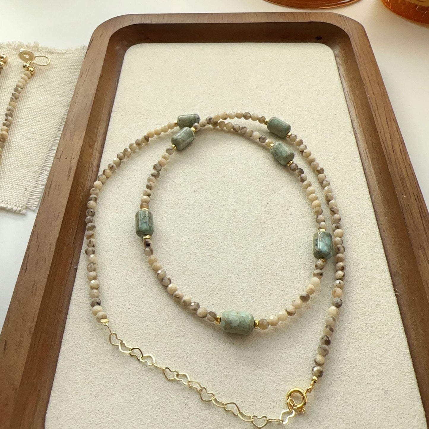 Jekira Green Gemstone Jewelry Set