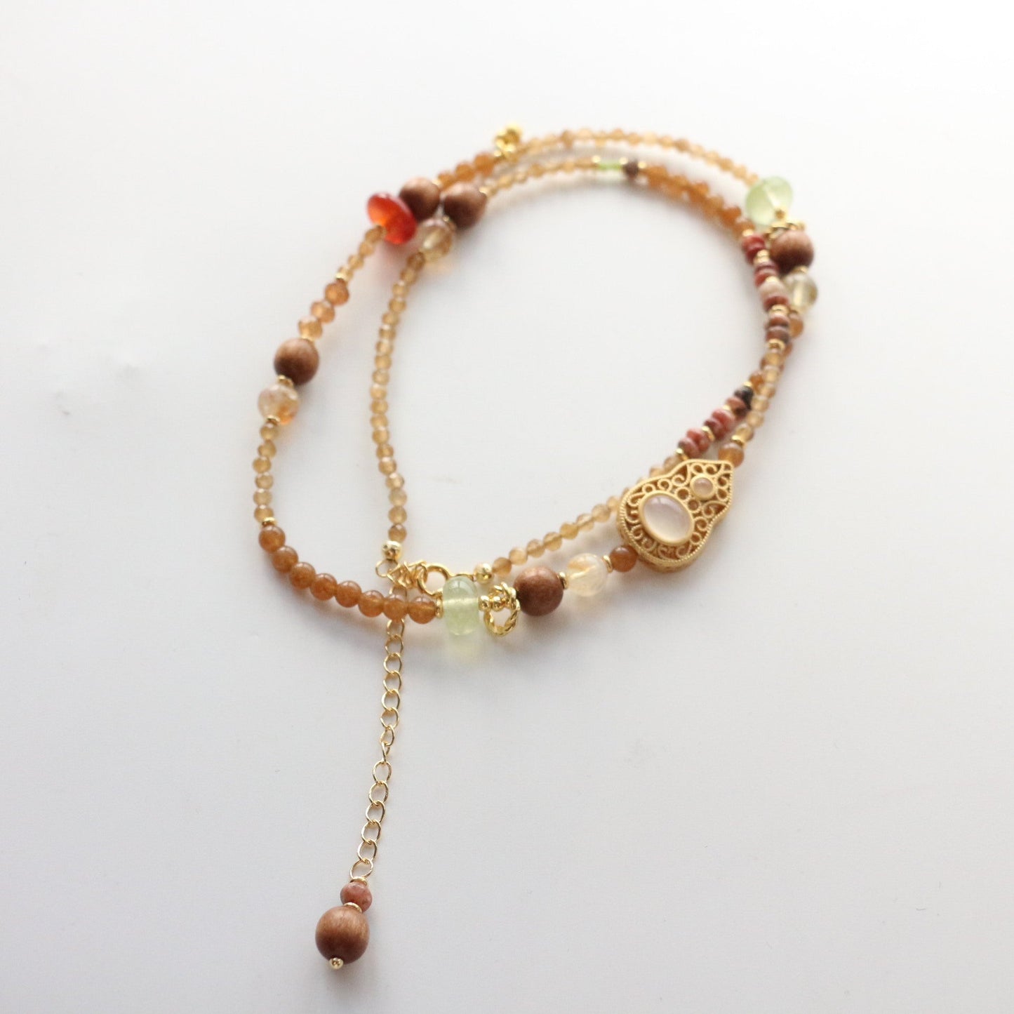Dunhuang Desert-Inspired Long & Double Necklace Set