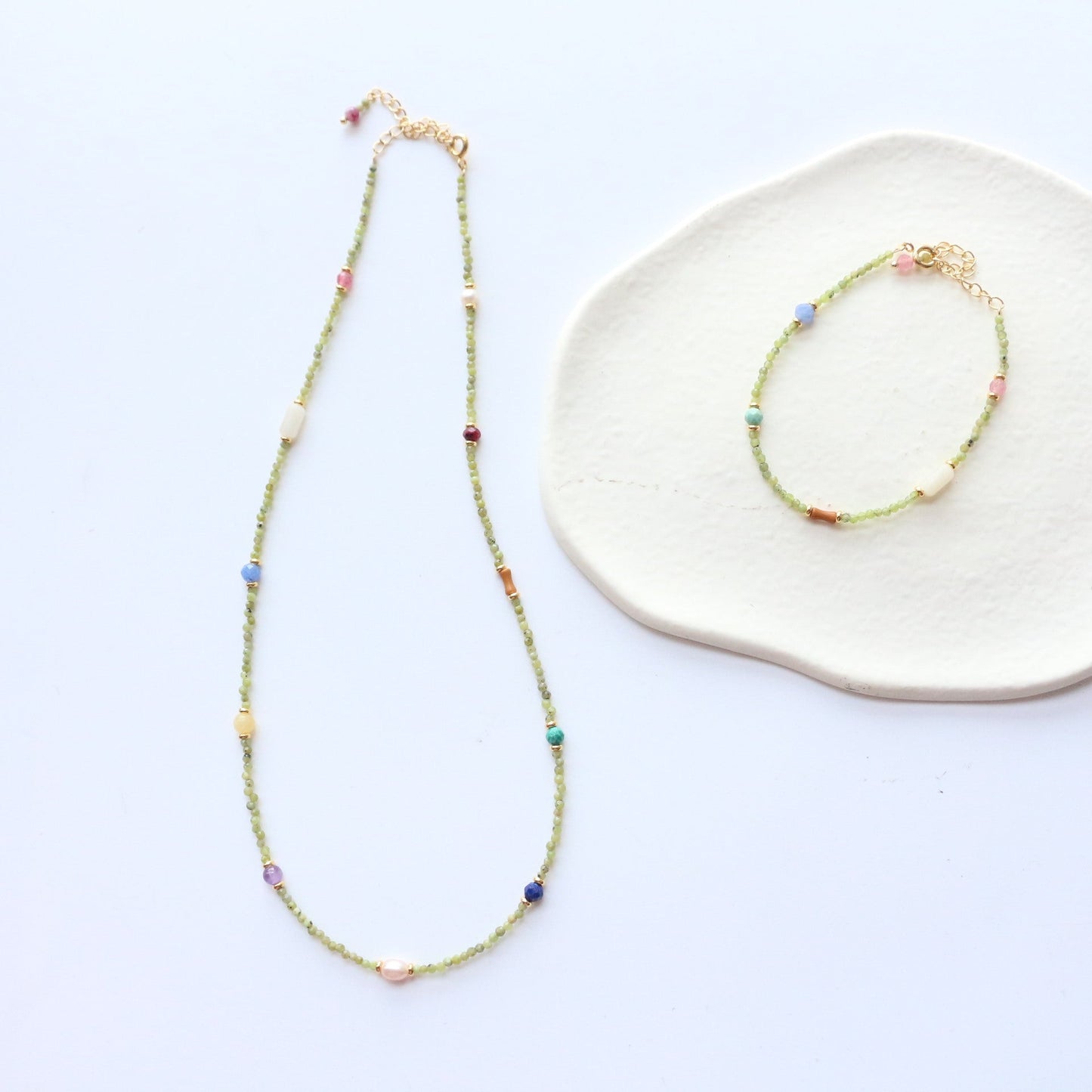 Jekira Summer Color Chinese-Style Gemstone Set