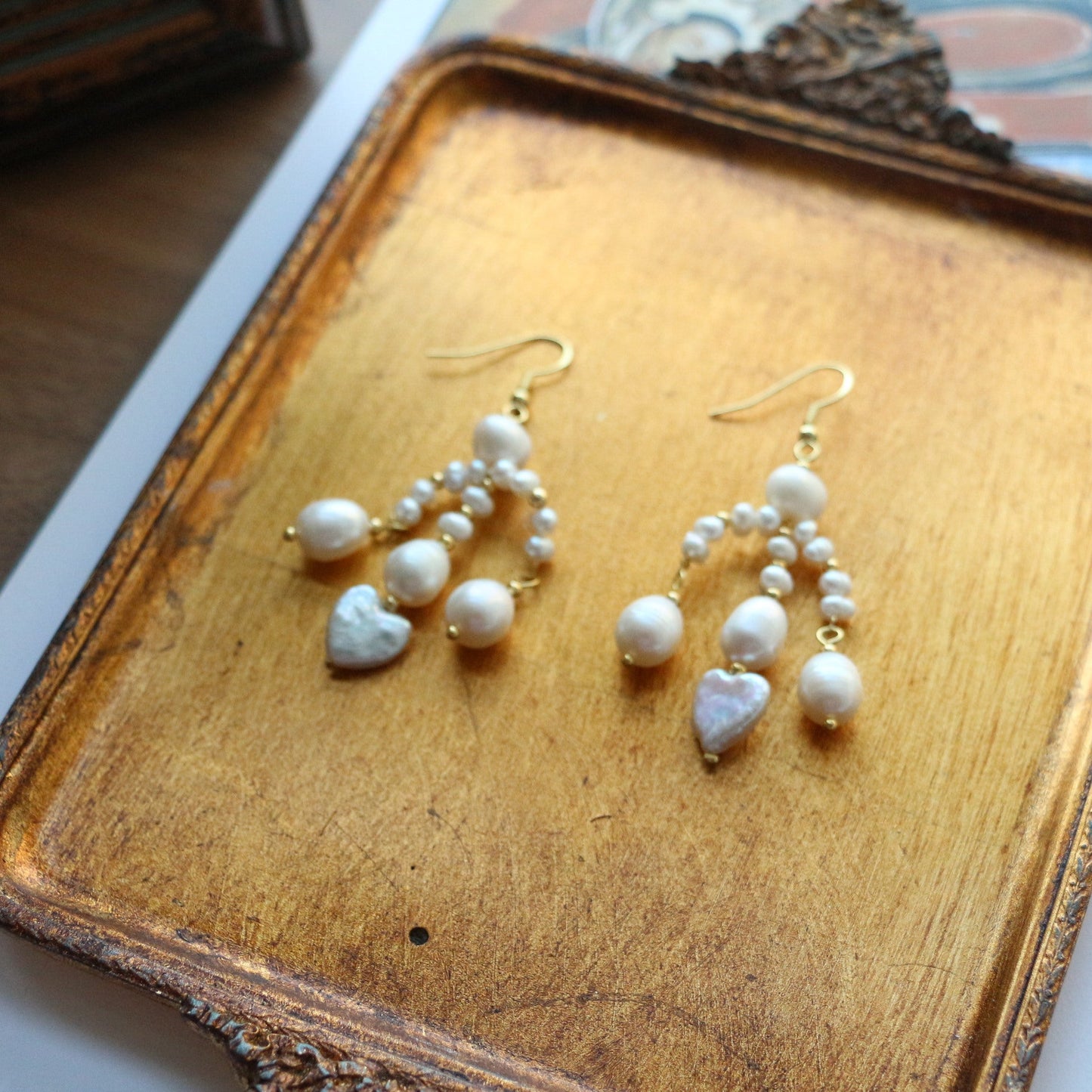 Jekira Baroque Pearl Short Ear Clips – 18K Gold-Plated