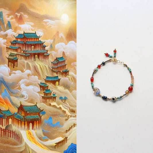 Jekira Dunhuang Retro Gemstone Jewelry Set