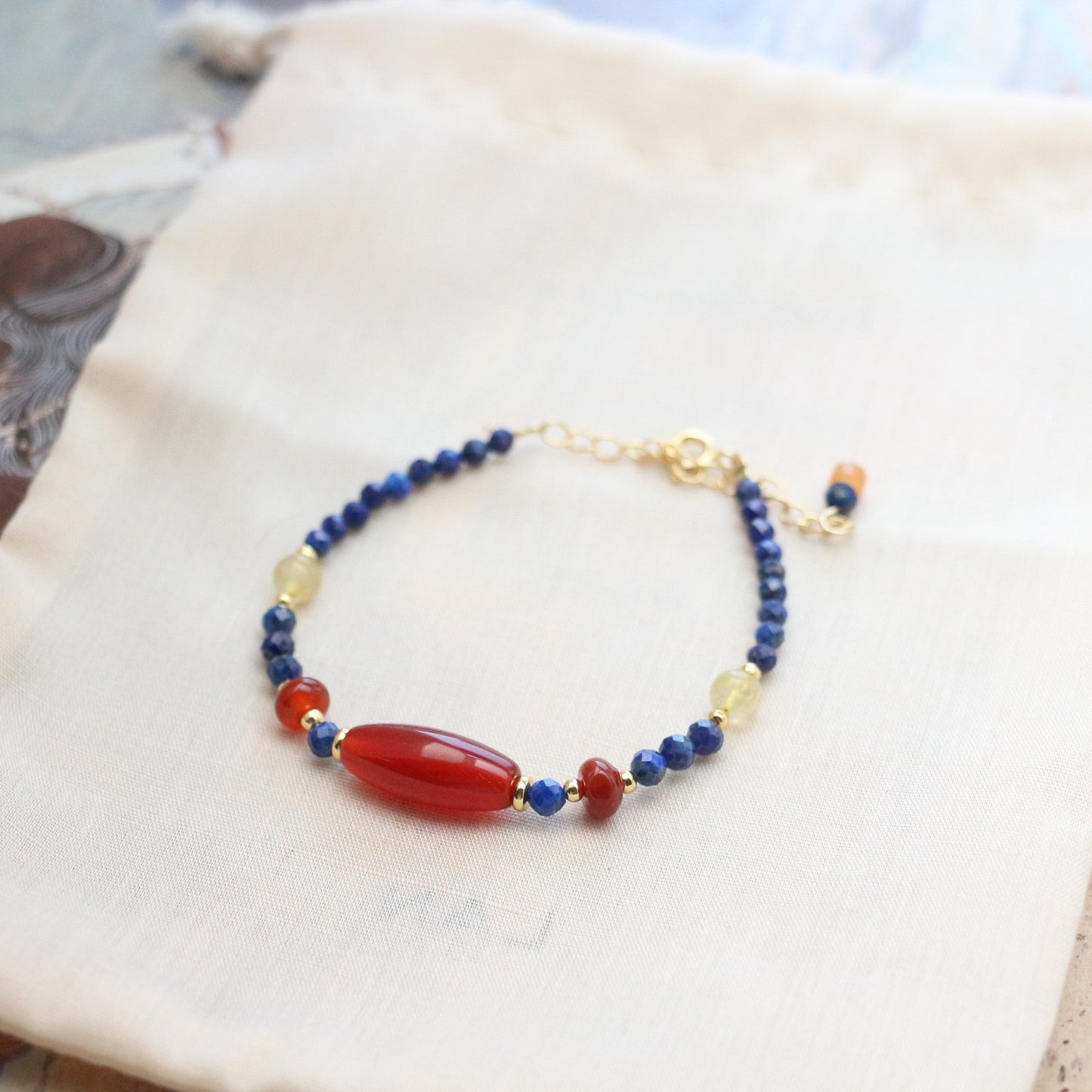 JEKIRA Lapis Lazuli & Gemstone Stacking Bracelet Se