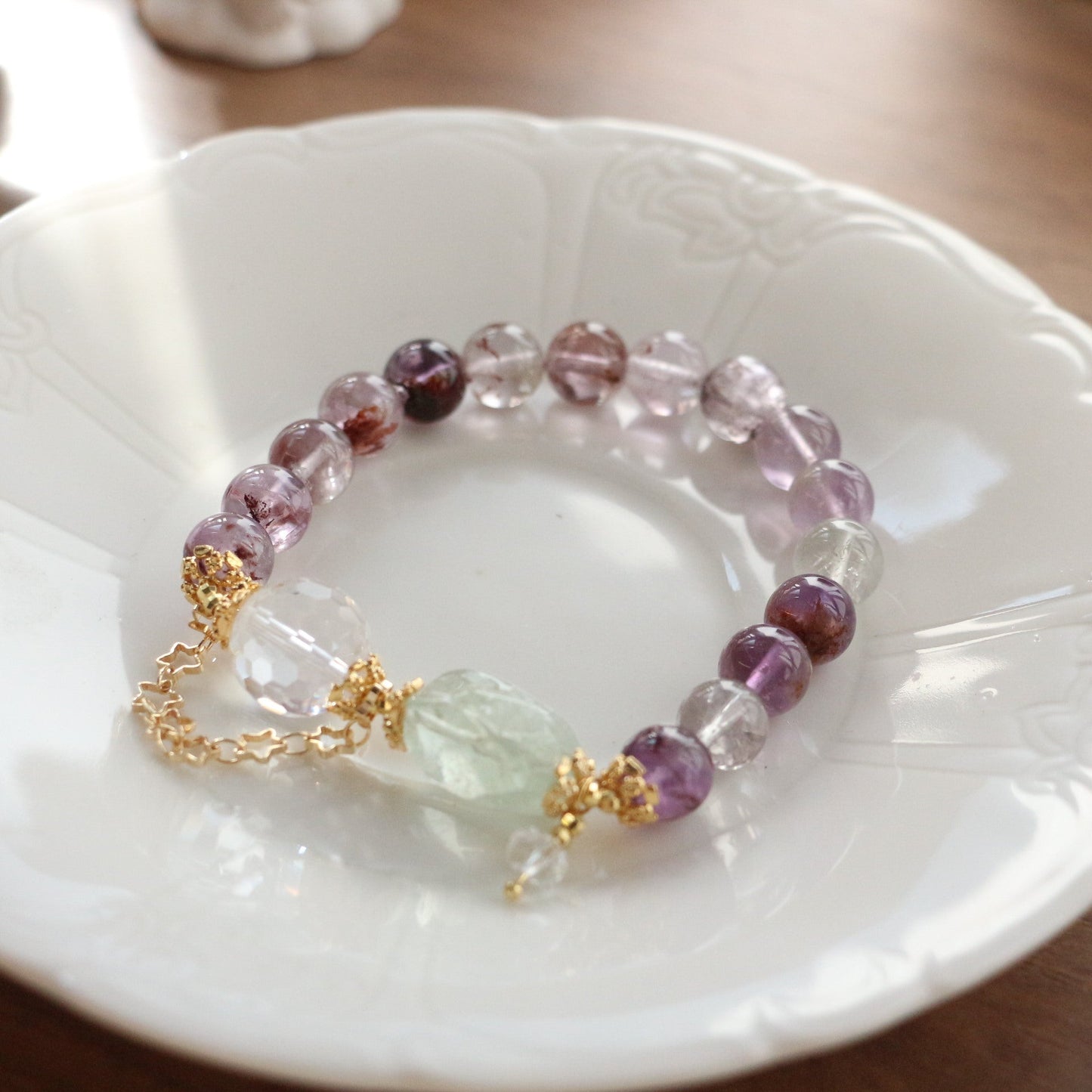 JEKIRA Amethyst & Quartz Harmony Bracelet – 16cm